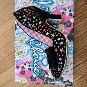Irregular Choice Nick of Times Black Dress Shoes